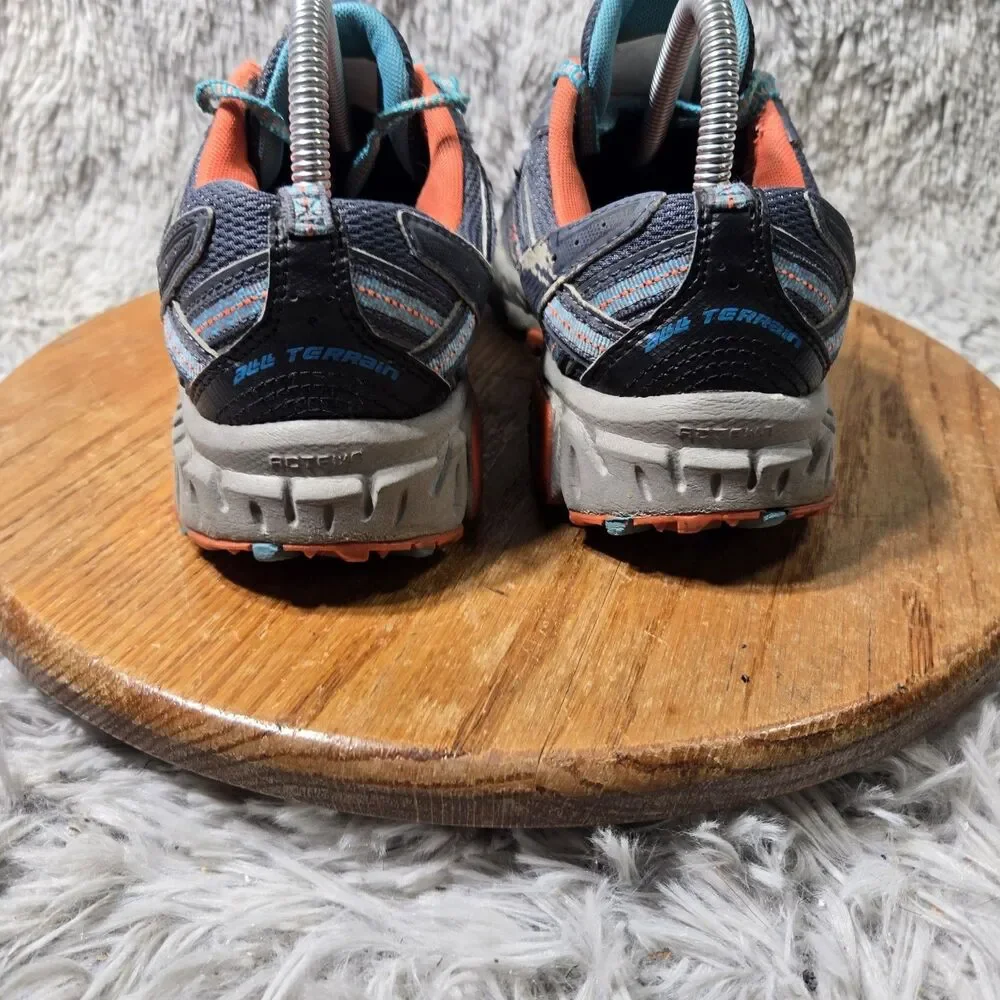 New Balance Womens 410 V5 WT410 Blue Trail Running Sneakers Wide Width Size 9-10